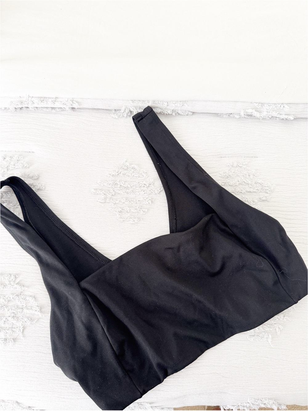 Pink Victoria's Secret black sports bra size large